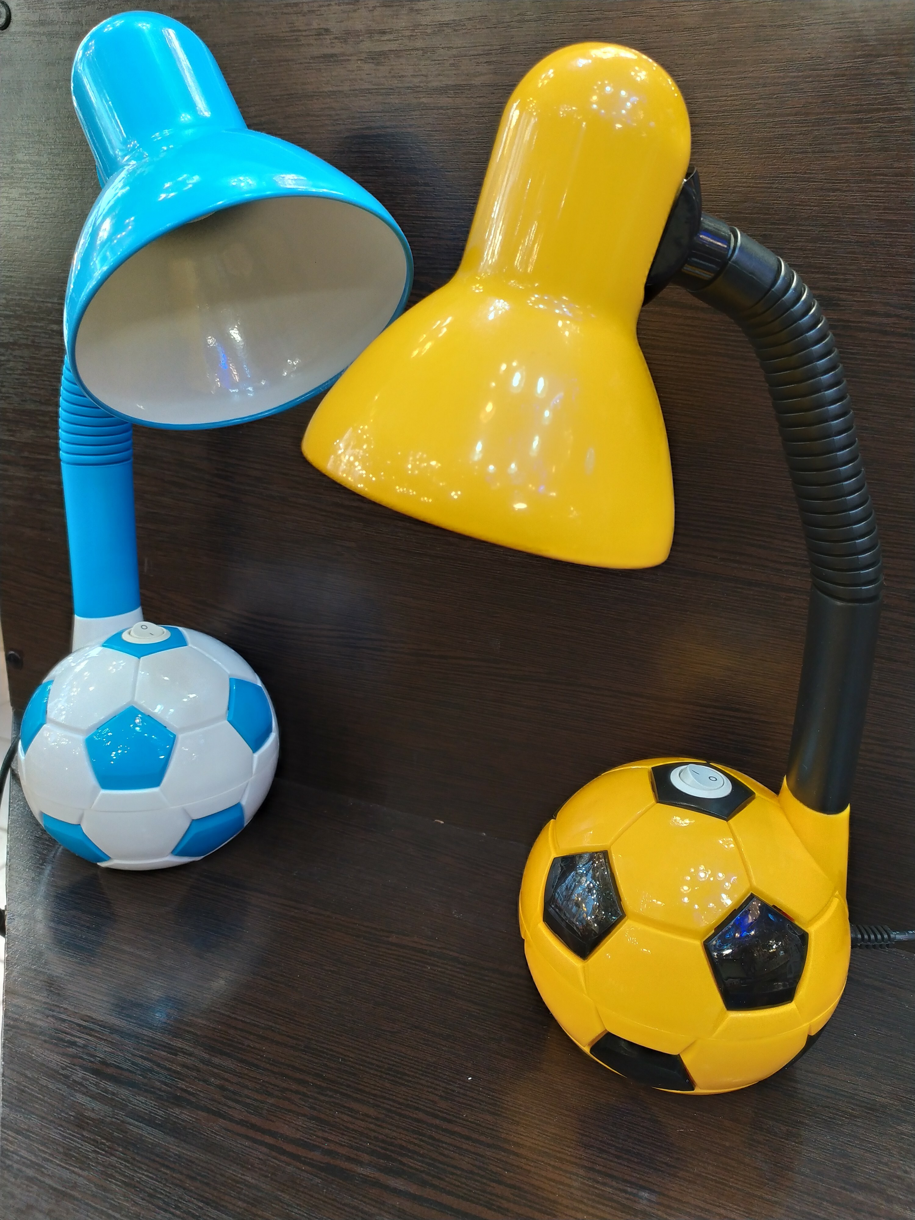Ученическая лампа EN-DL14 голубая и желтая