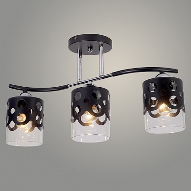 Люстра MH31071A/3 BK+CR черный/хром 3х60W E27 d510 h270 Люстра MH31071A/3 BK+CR черный/хром 3х60W E27 d510 h270