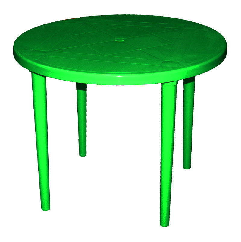 Стол круглый (Зелёный) 00258