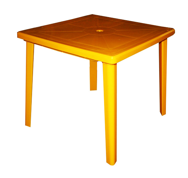 Стол квадратный (Желтый) 00261
