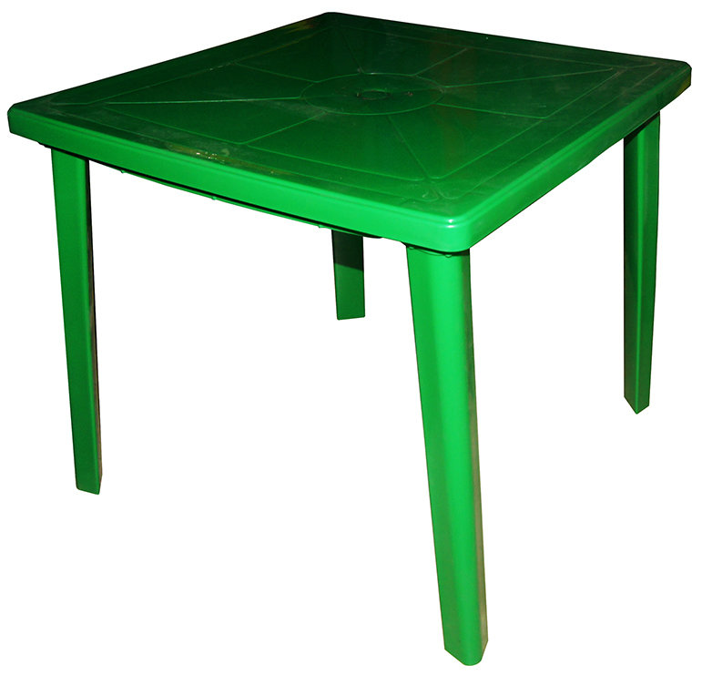 Стол квадратный (Зелёный) 00262