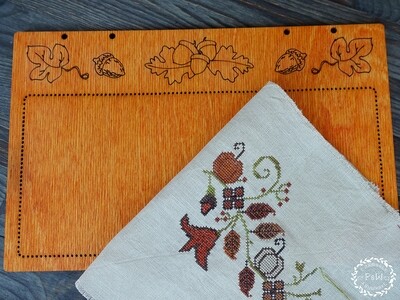 "Осенняя панелька" для оформления вышивки, рыжая 00343