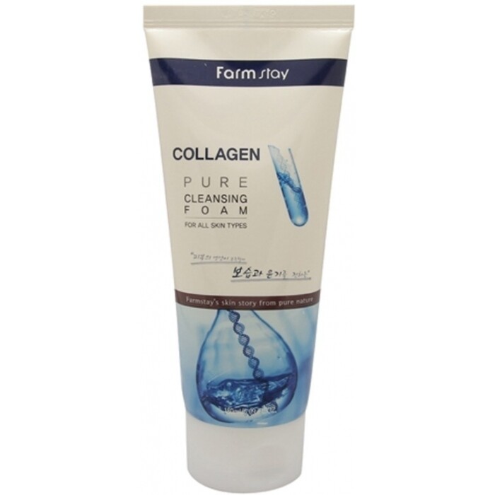 ПЕНКА ДЛЯ УМЫВАНИЯ С КОЛЛАГЕНОМ COLLAGEN PURE CLEANSING FOAM FARMSTAY 180 ML