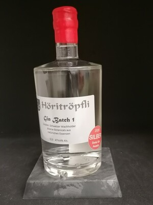 Höritröpfli Gin Batch 1  Silbermedaille  0.5l